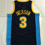 NBA 3 Iverson Nuggets 2006-07 authentique Maillot Marine